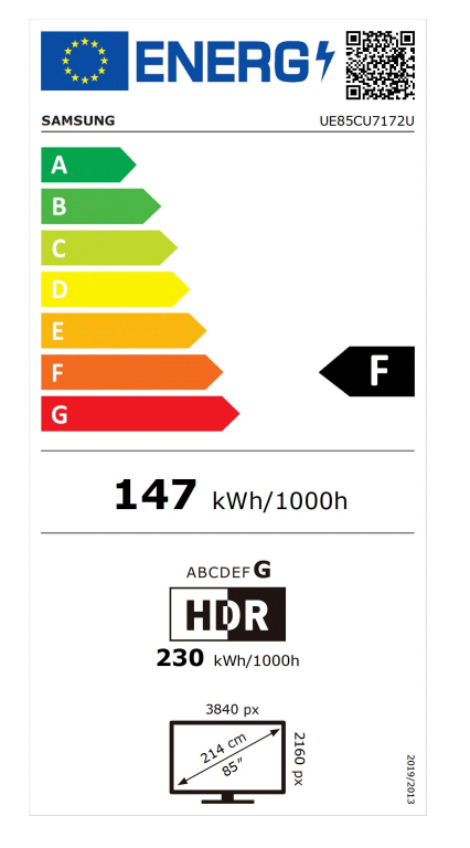 Samsung UE85DU7172U 2,16 m (85″) 4K Ultra HD Smart TV Wi-Fi Nero