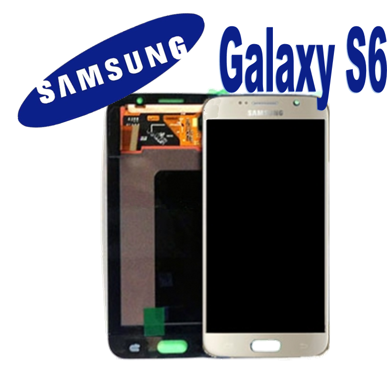 MyPhone LCD + TOUCH ORIGINALE PER GALAXY S6 ORO GH97-17260C