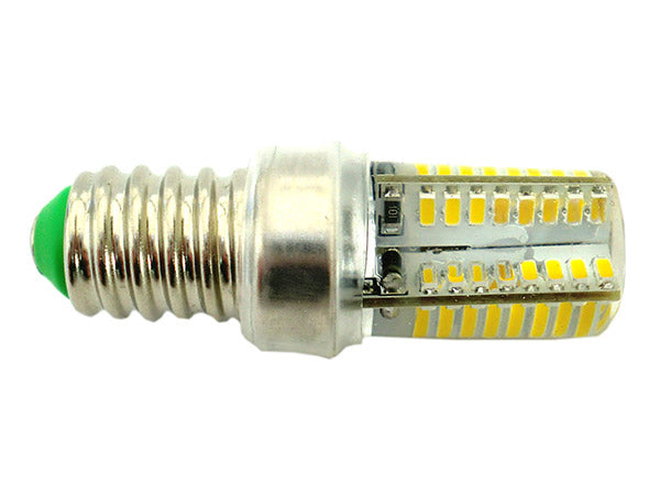 Lampada LED E14 Tubolare Bianco Caldo 3,5W=35W 360 Gradi Con Silicone Slim 64 SMD 3014 220V