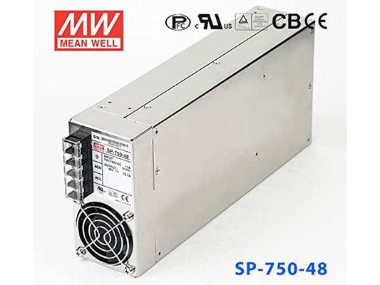 MeanWell SP-750-48 Alimentatore Trasformatore 48V 15,7A 750W Con Ventola IP20
