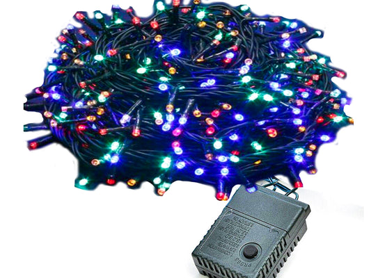 Mantello Luci Led Per Albero Di Natale 288 Luci RGB Multicolori 3,2 Metri IP65 Con 8 Giochi Luci