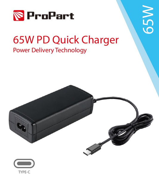 ProPart Alimentatore Type C 65W Quick charge PD desktop