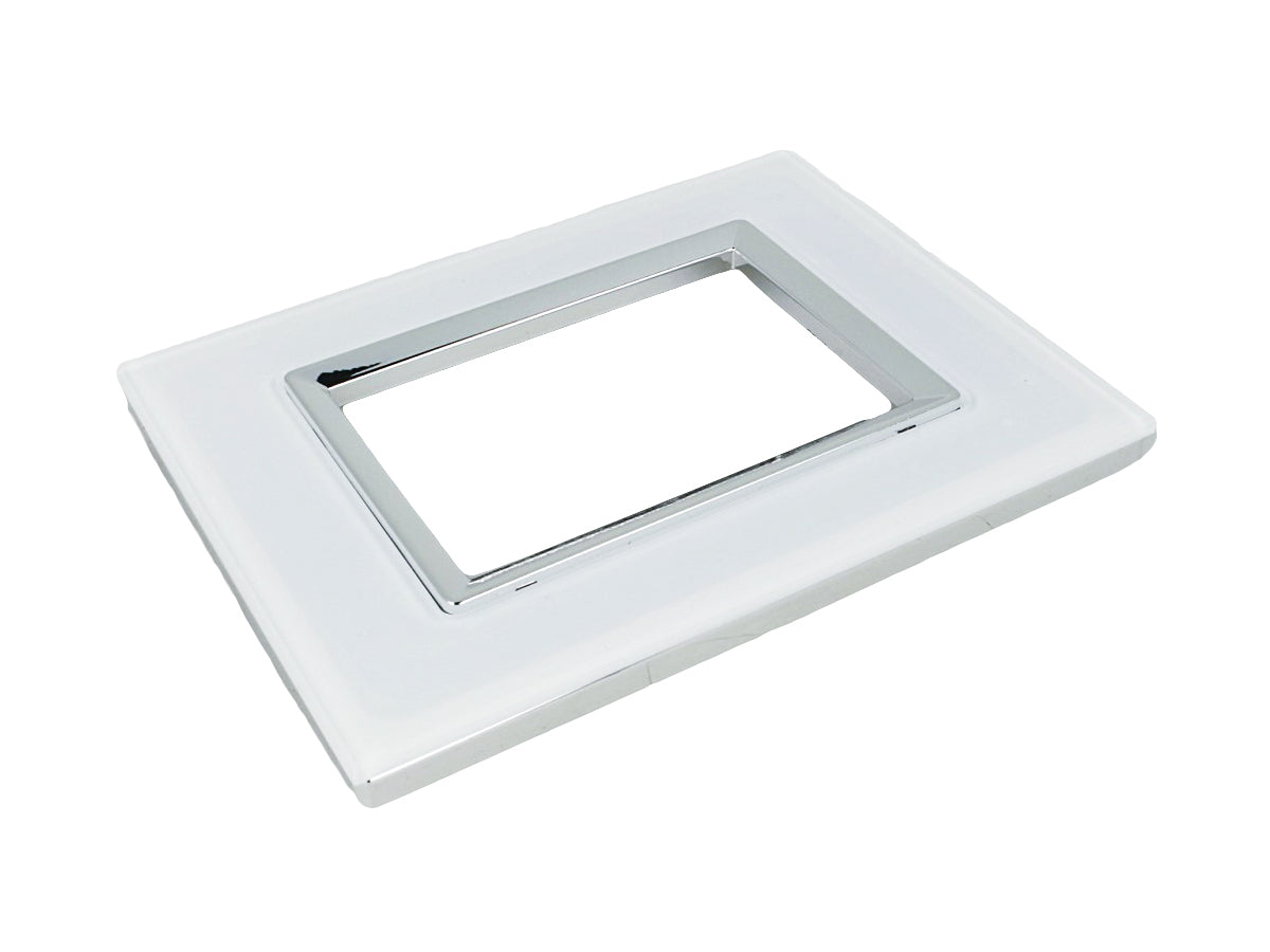 SANDASDON Placca Plexi 3M Bianco Plexiglass Compatibile Bticino Living